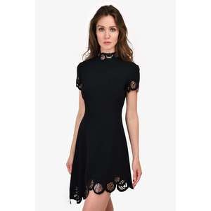 Versus Versace Black Rose Cutout Detailed Dress Size 40